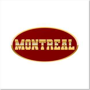 Gold Montreal Posters and Art